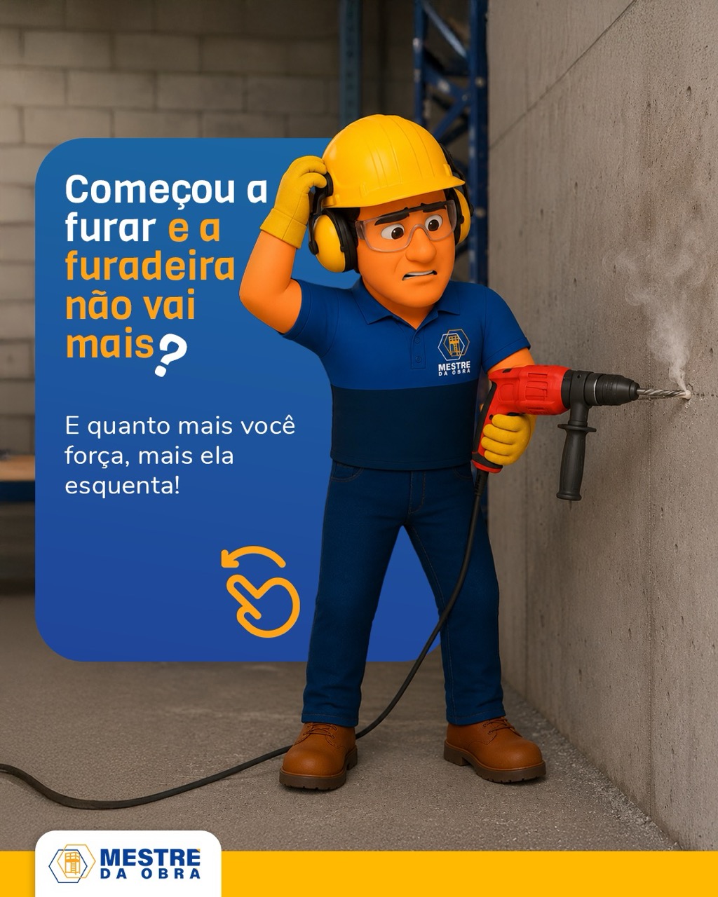 Começou a furar e a furadeira não vai mais?